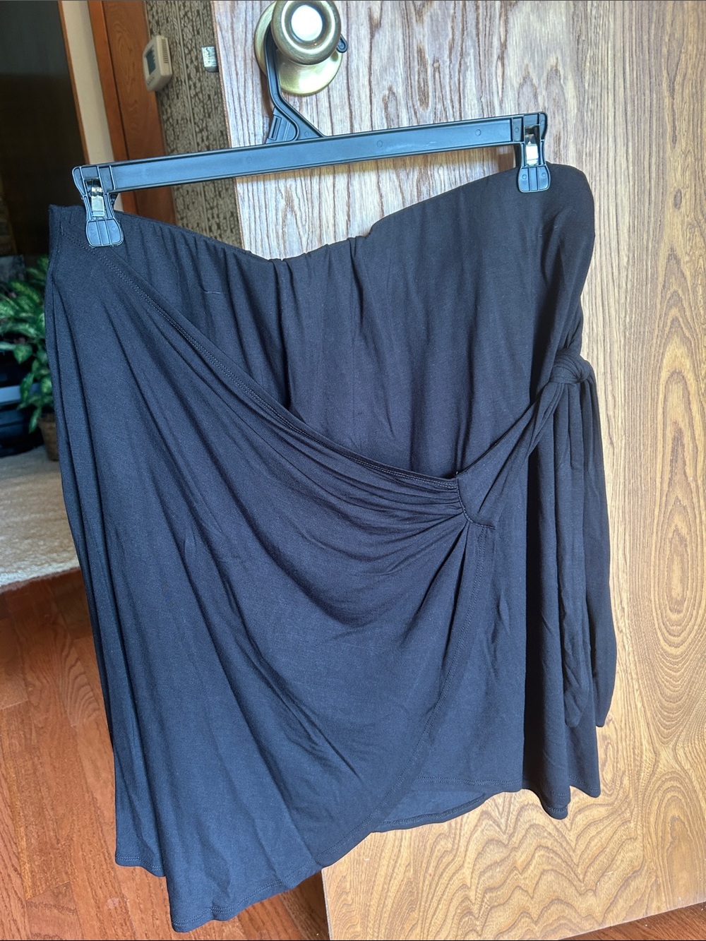 torrid Black Wrap-Style Mini Skirt 2x.